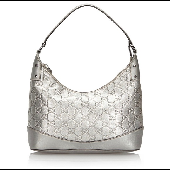 silver gucci purse